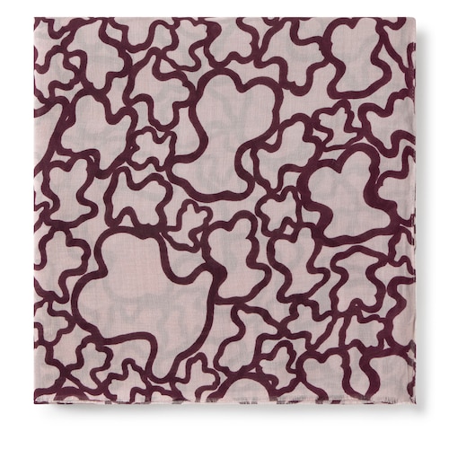 Foulard Kaos en color burdeos