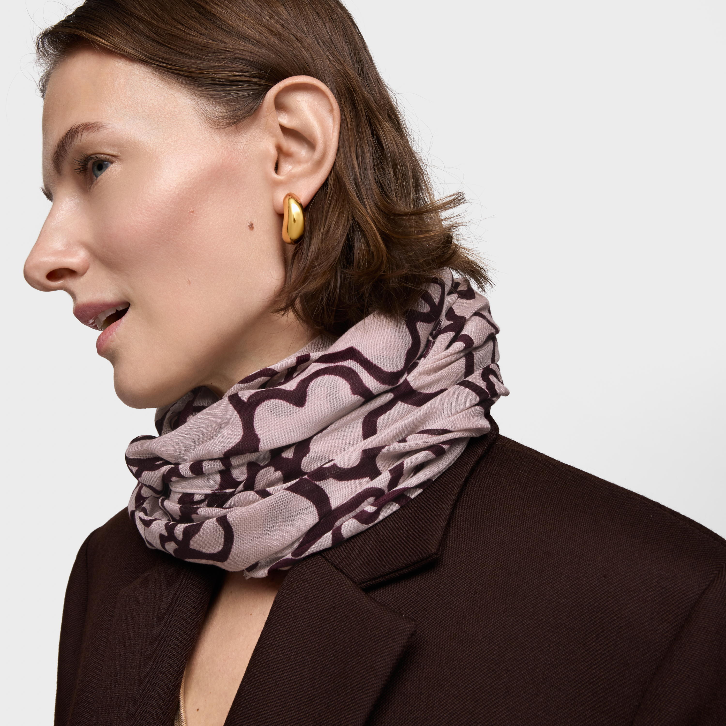 Burgundy Foulard Kaos