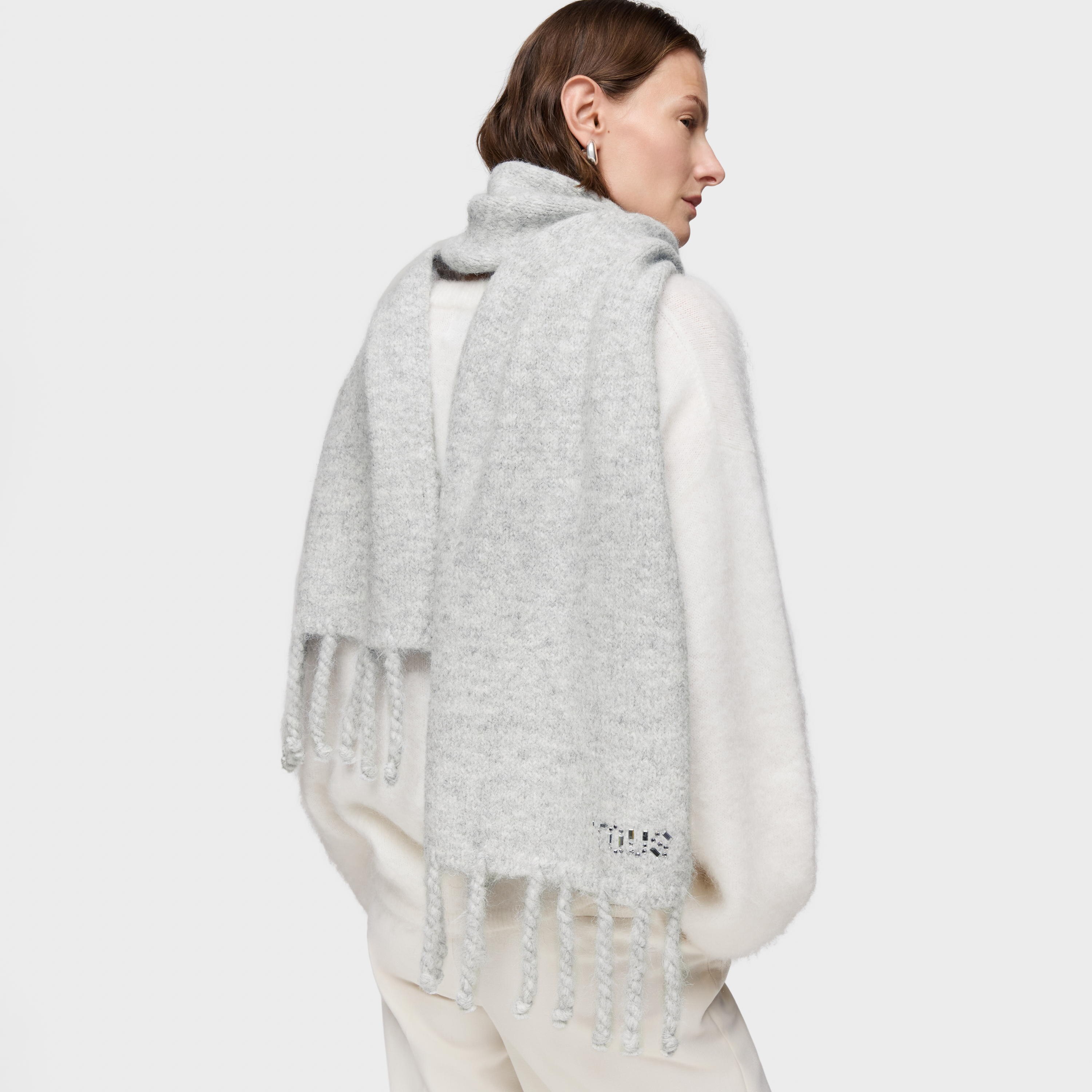 Light gray Muffler TOUS Crystal
