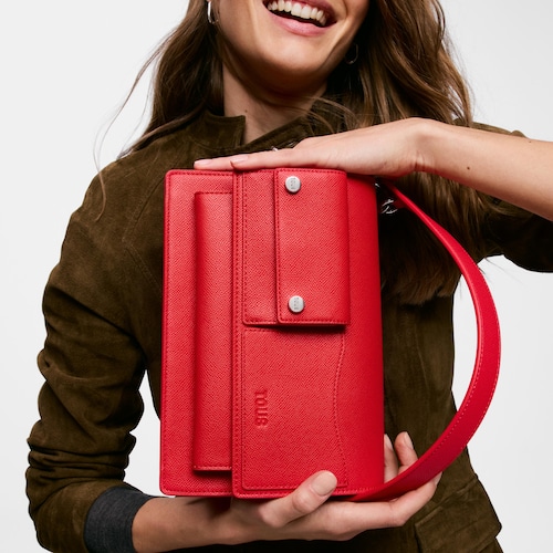 Medium red Crossbody bag TOUS Audree Pockets