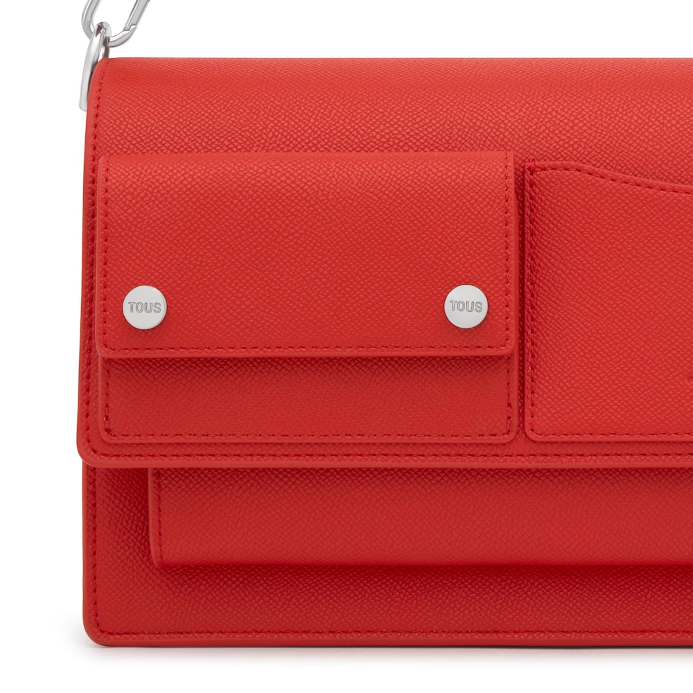 Sac &agrave; bandouli&egrave;re rouge moyen TOUS Audree Pockets