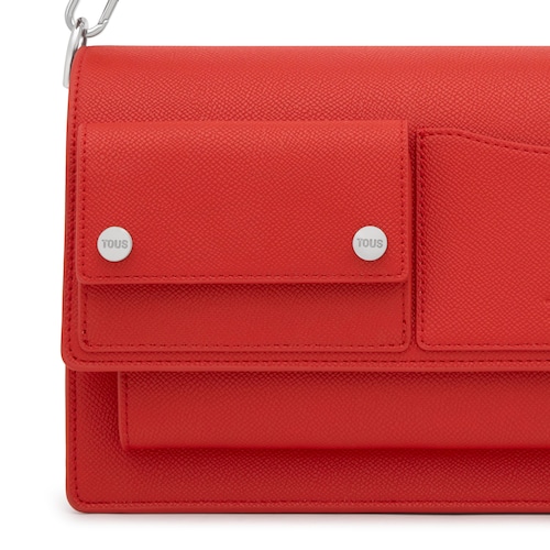 Bandolera mediana rojo Audree Pockets