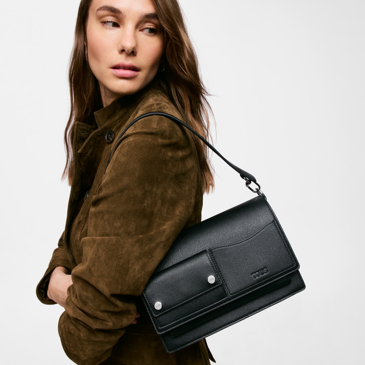 Tous - Bandolera Mediana Negro Audree Pockets - Negro