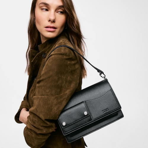 Bandolera mitjana negra TOUS Audree Pockets