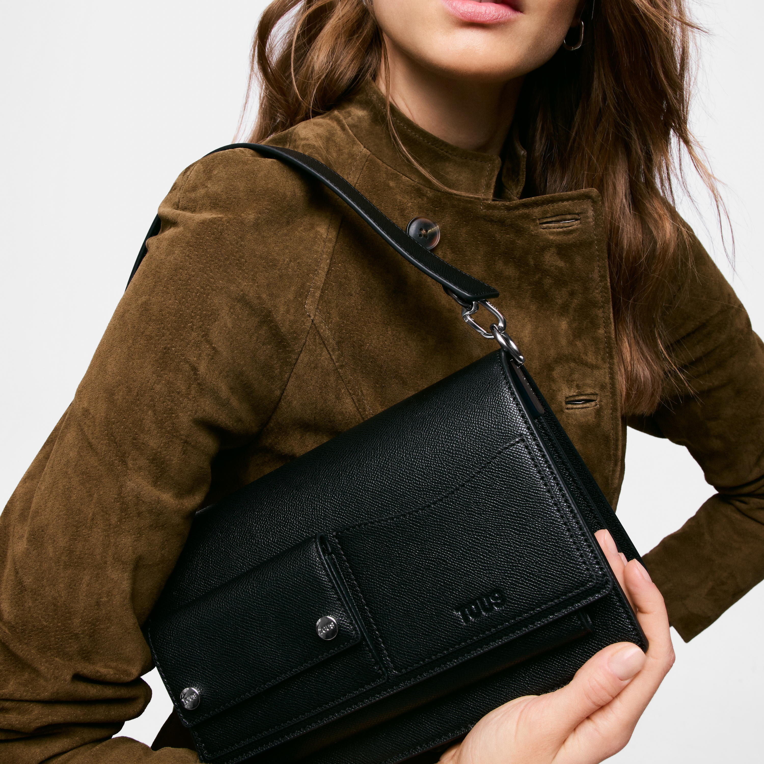 Medium black Crossbody bag TOUS Audree Pockets