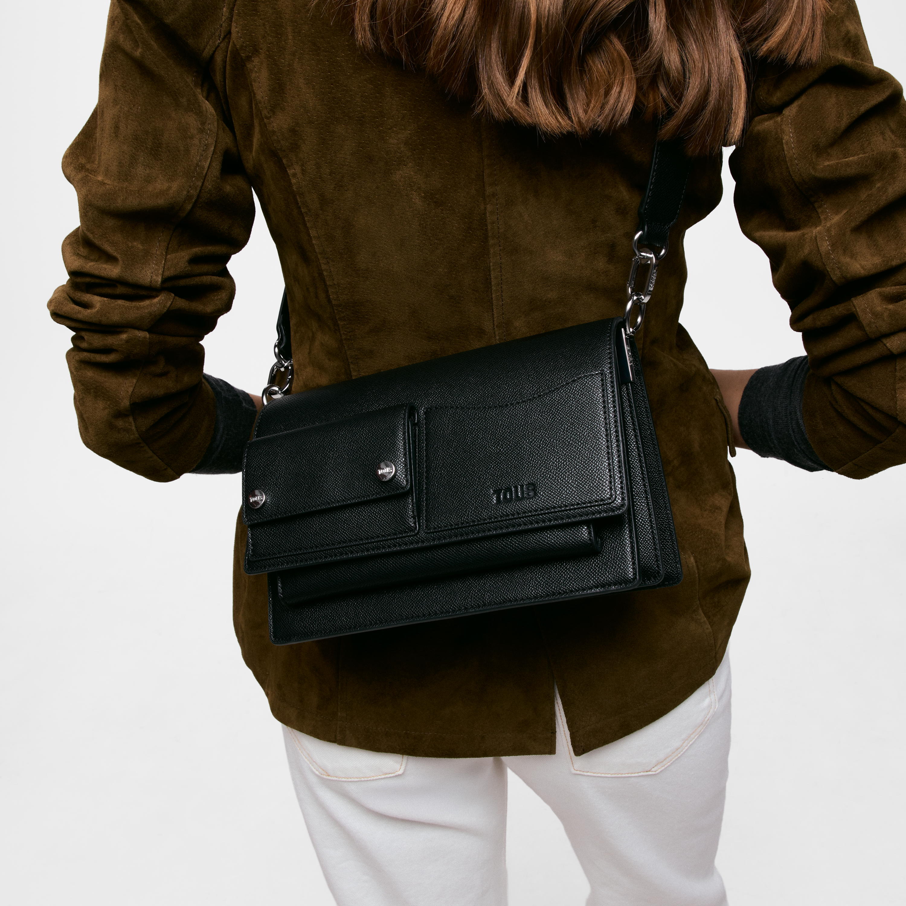 Medium black Crossbody bag TOUS Audree Pockets