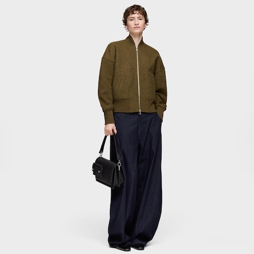 Bandolera mediana negro Audree Pockets