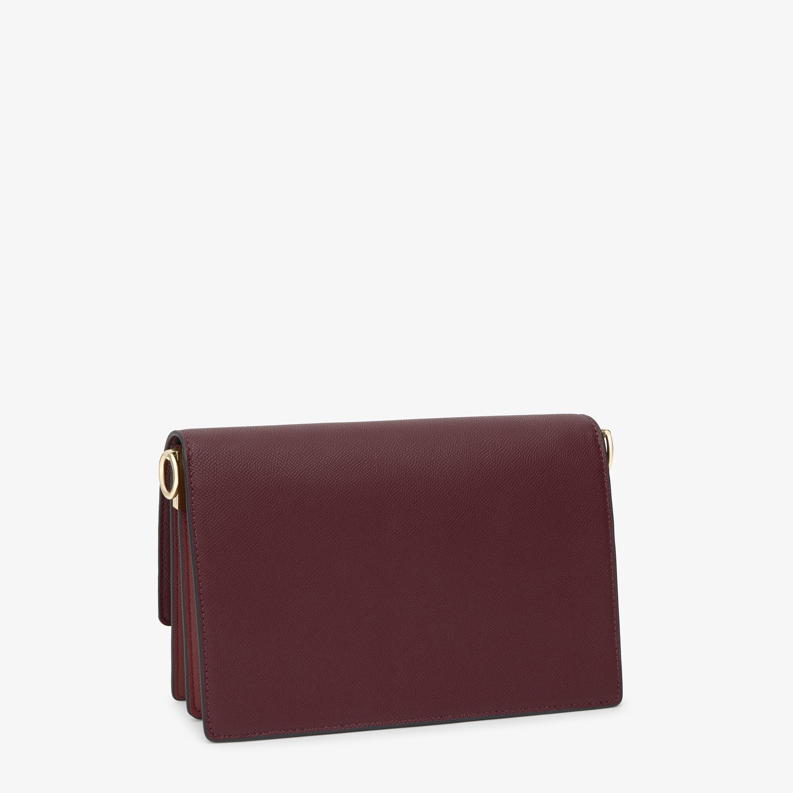 Medium burgundy Crossbody bag TOUS Audree Saffiano