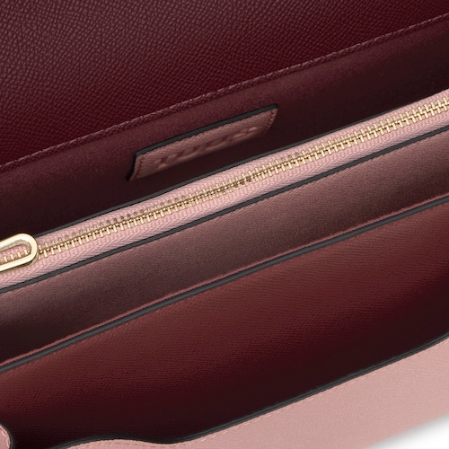 Bandolera mediana burdeos Audree Saffiano