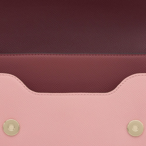 Sac &agrave; bandouli&egrave;re bordeaux moyen TOUS Audree Saffiano