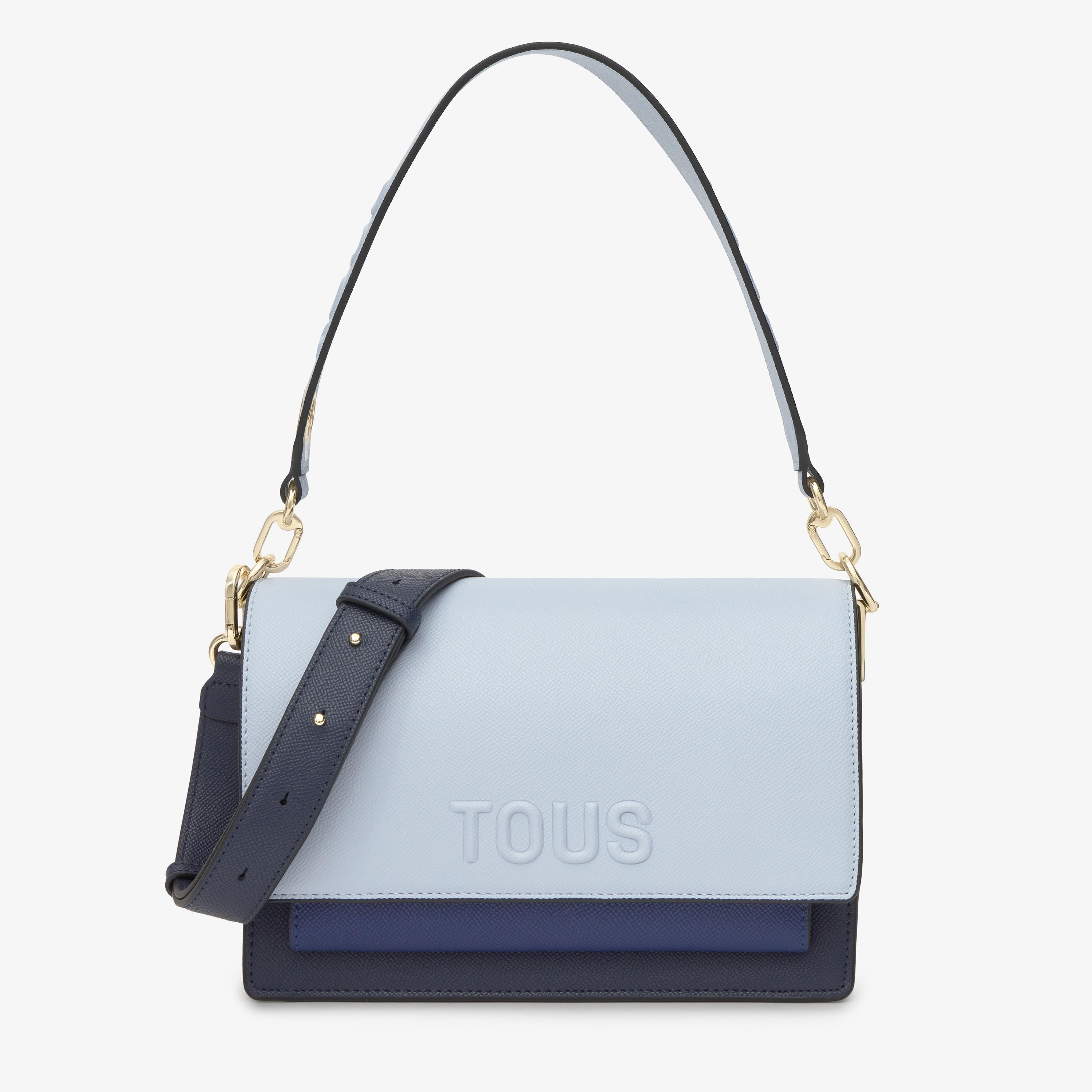 Medium navy blue Crossbody bag TOUS Audree Saffiano