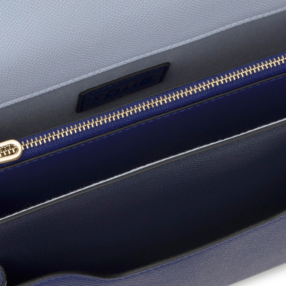 Mala de tiracolo m&eacute;dia azul-marinho TOUS Audree Saffiano