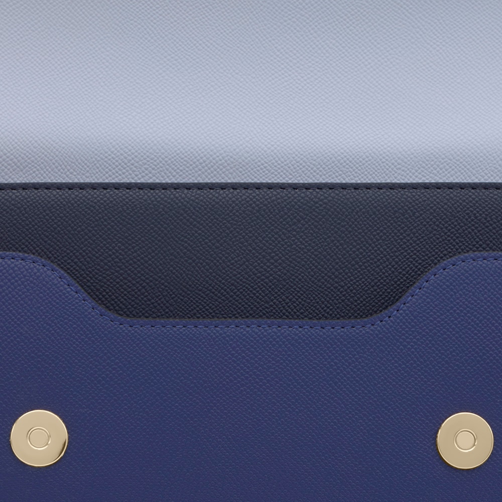 Mala de tiracolo m&eacute;dia azul-marinho TOUS Audree Saffiano