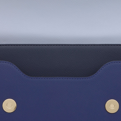 Bandolera mitjana TOUS Audree Saffiano blau mar&iacute;