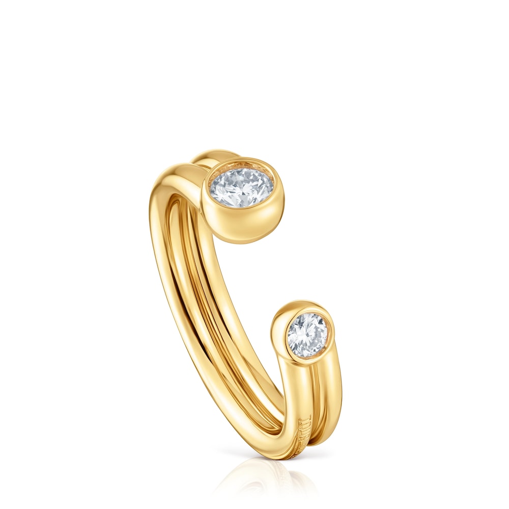 Mala de tiracolo m&eacute;dia azul-marinho TOUS Audree Saffiano