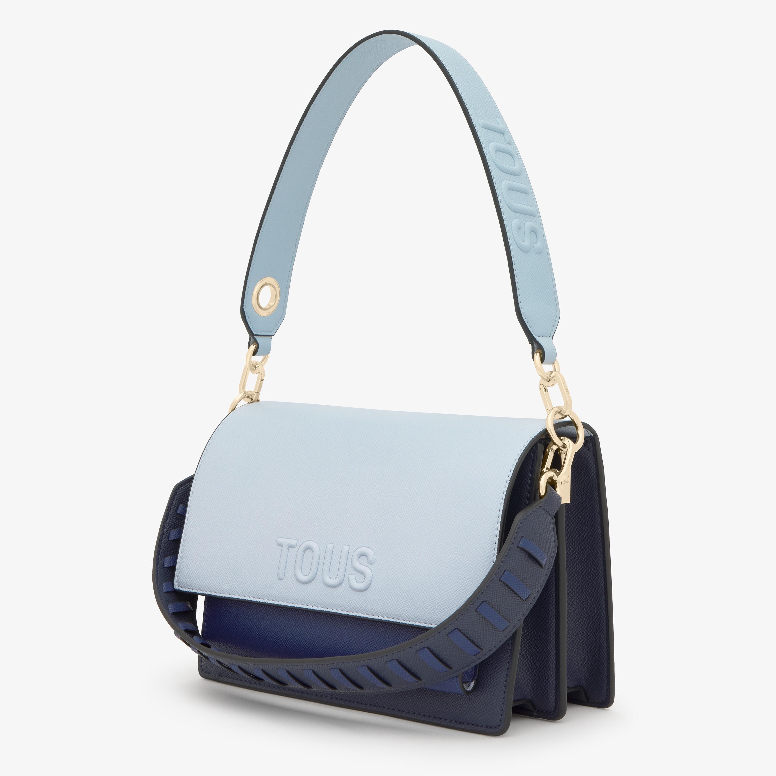 Medium navy blue Crossbody bag TOUS Audree Saffiano