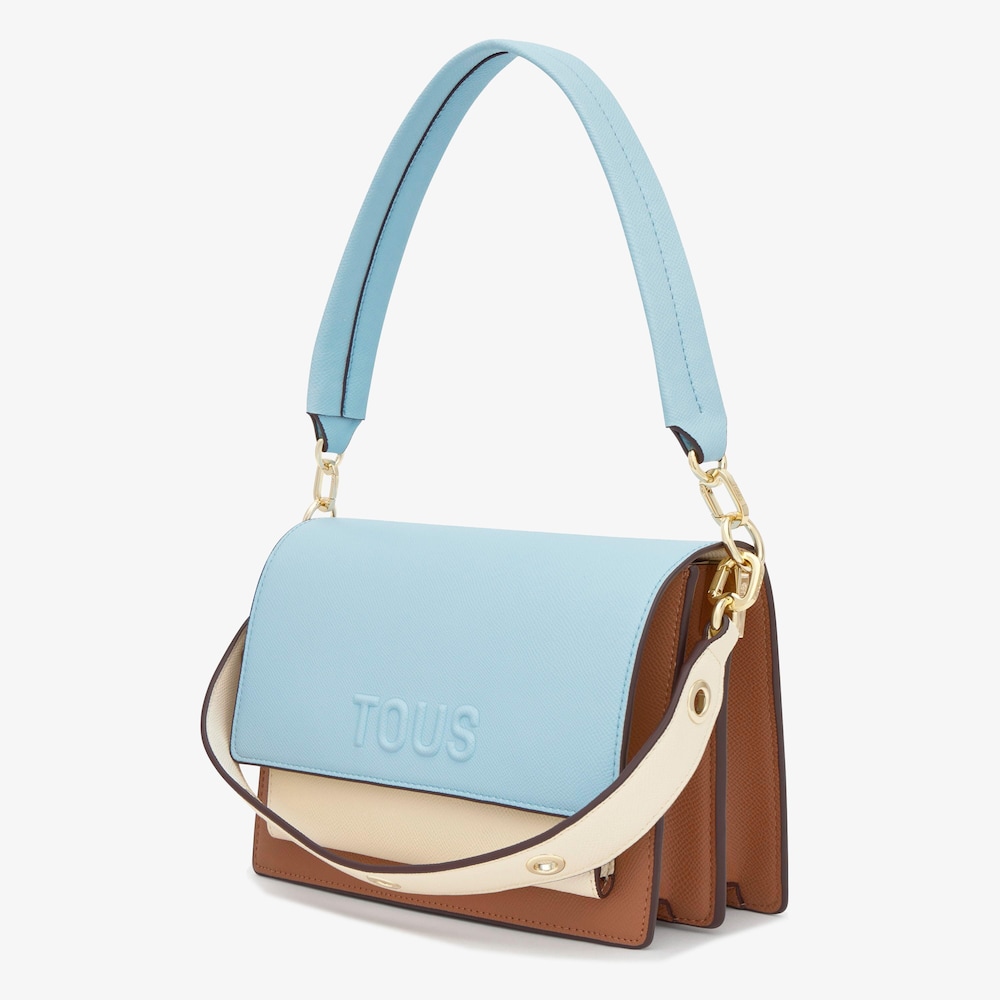 Medium sky blue Crossbody bag TOUS Audree Saffiano