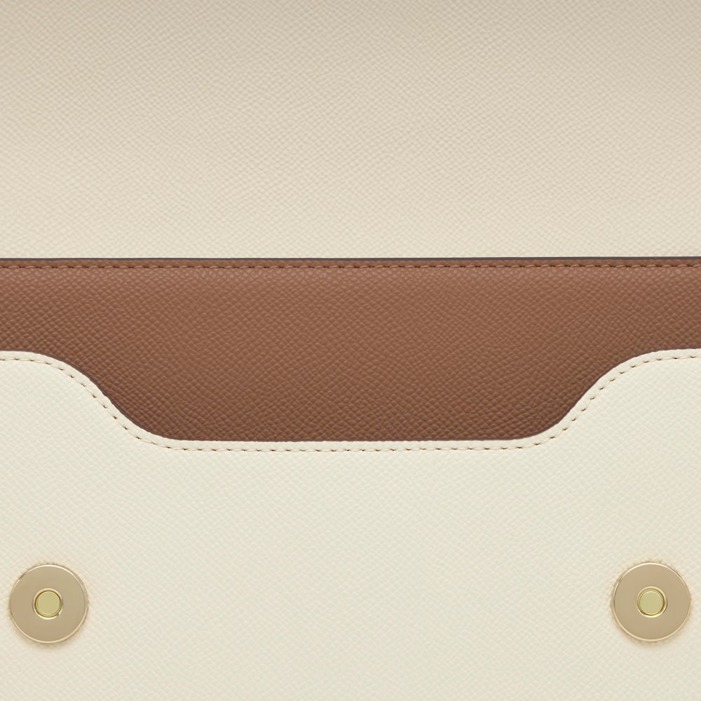 Medium mocha-colored Crossbody bag TOUS Audree Saffiano