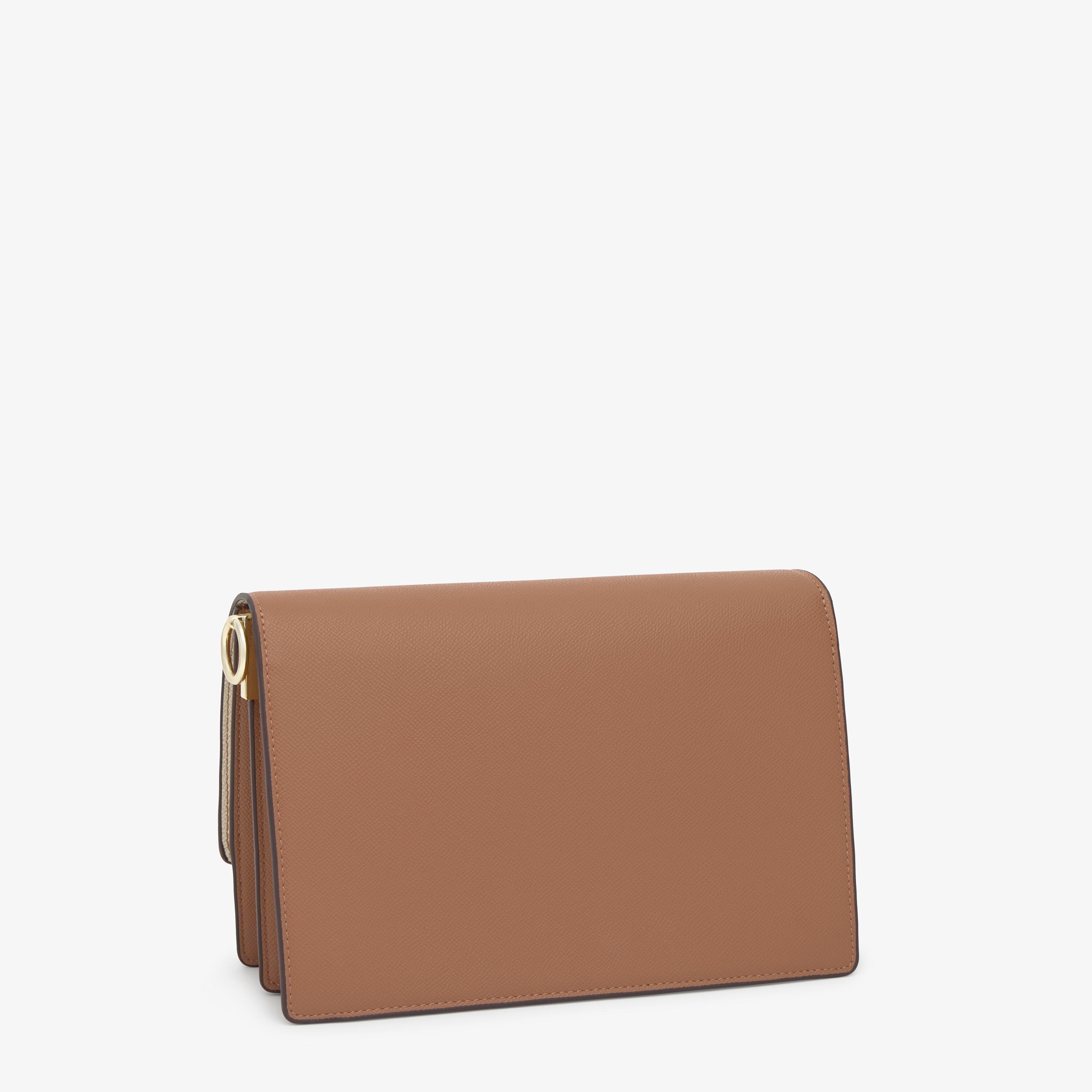 Medium mocha-colored Crossbody bag TOUS Audree Saffiano | TOUS