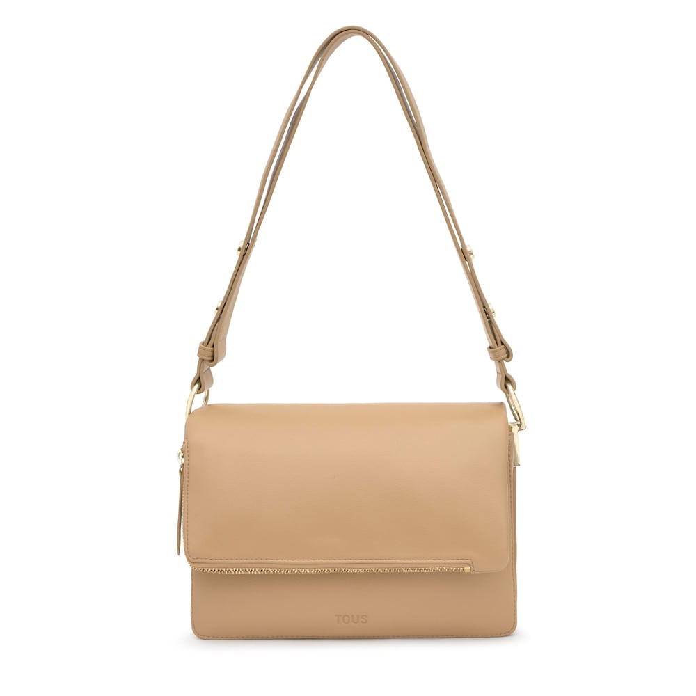 Středně velk&aacute; Crossbody kabelka v&nbsp;p&iacute;skově b&eacute;žov&eacute; barvě TOUS Audree Soft