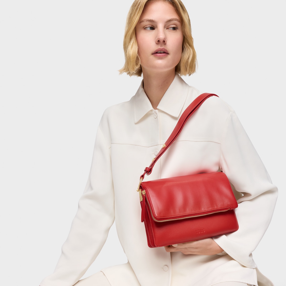 Tous - Bandolera Mediana Rojo Audree Soft - Rojo