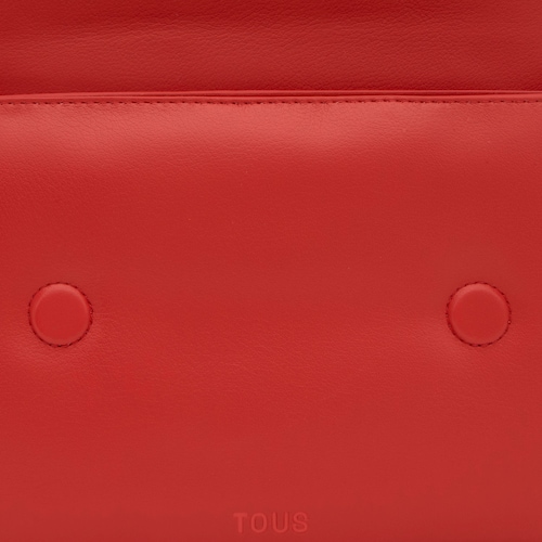 Bandolera mediana rojo Audree Soft