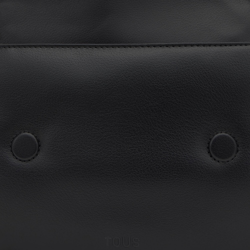 Středně velk&aacute; čern&aacute; Crossbody kabelka TOUS Audree Soft