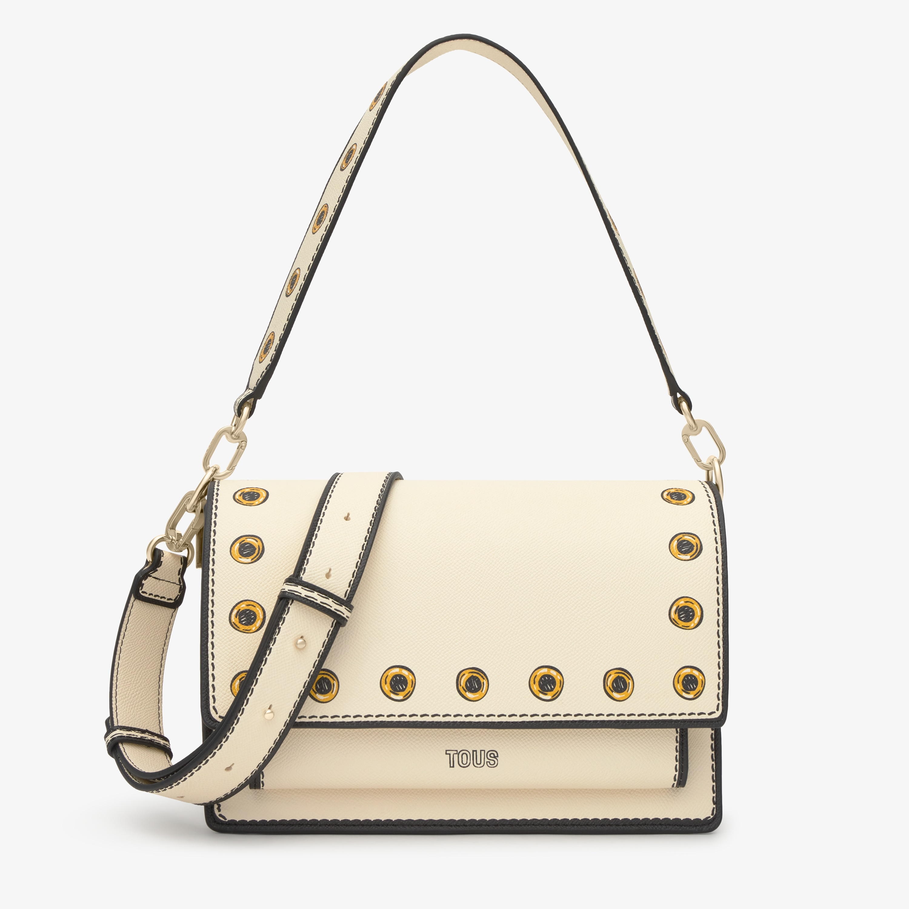 Medium beige Crossbody bag TOUS Audree Trampantojo