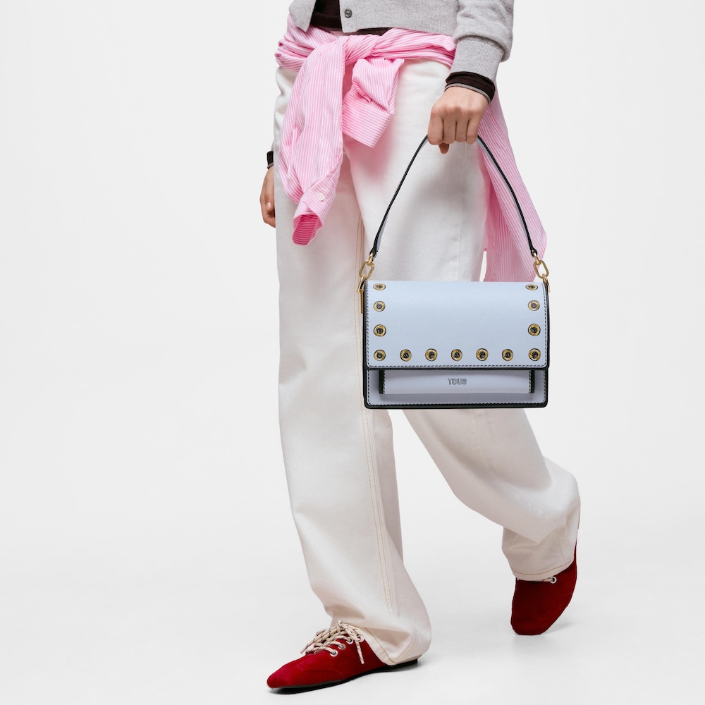 Bandolera mitjana blau grisenc TOUS Audree Trampantojo