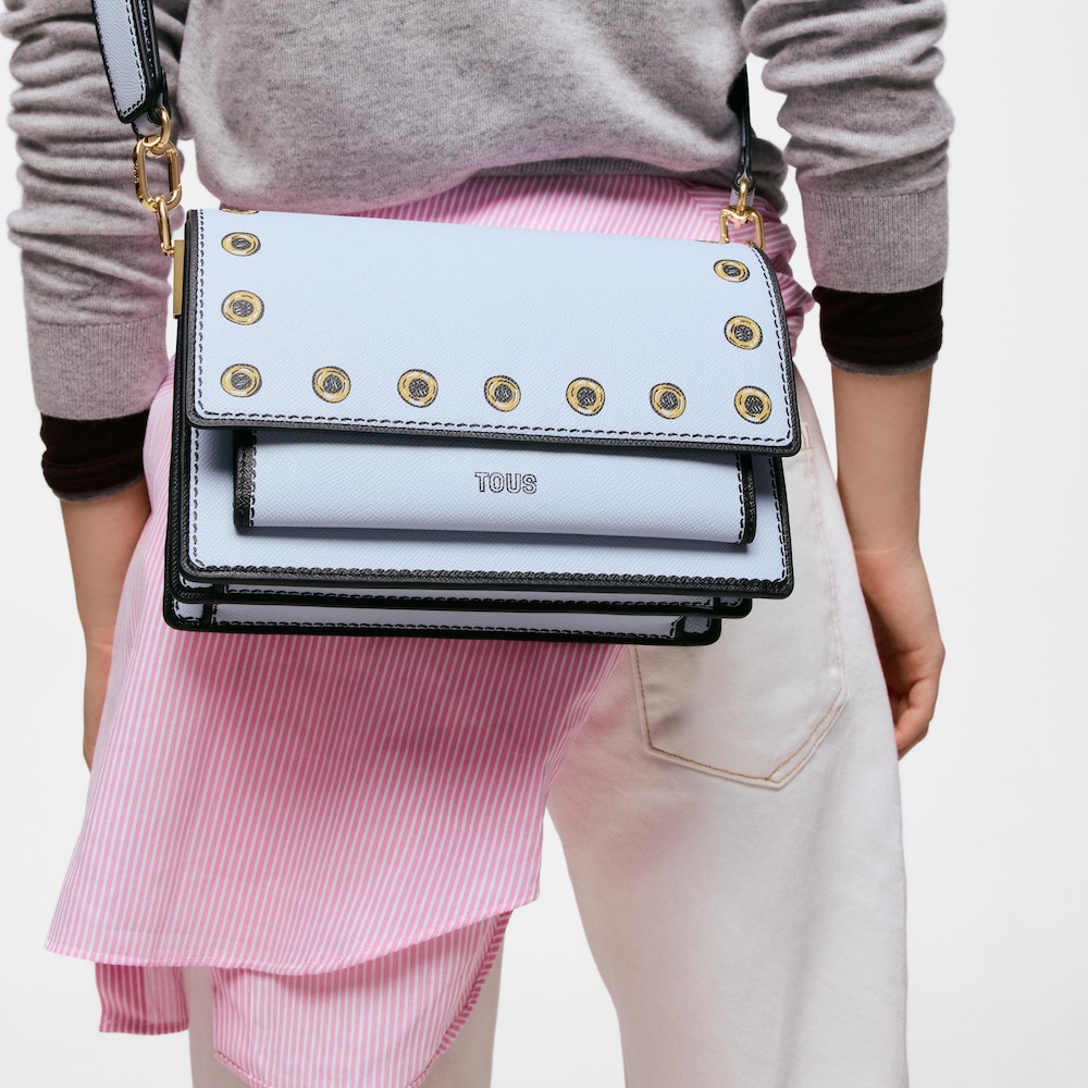 Bandolera mitjana blau grisenc TOUS Audree Trampantojo