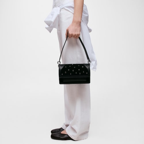 Mała czarna Torebka przez ramię TOUS Audree Strass