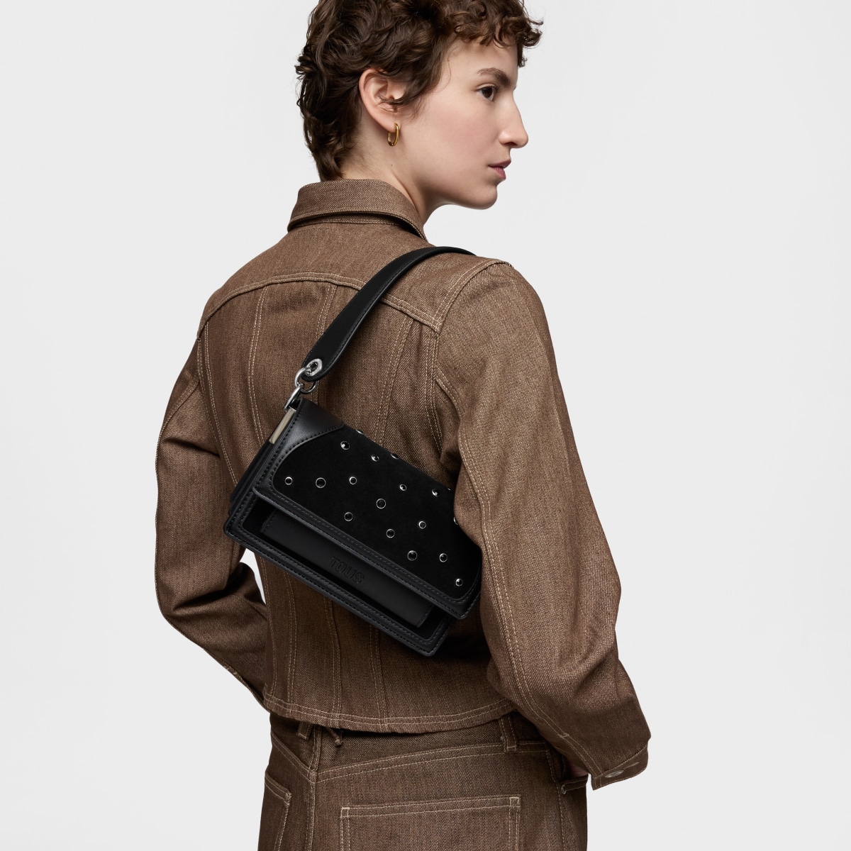 Tous - Bandolera Pequeña Negro Audree Strass - Negro