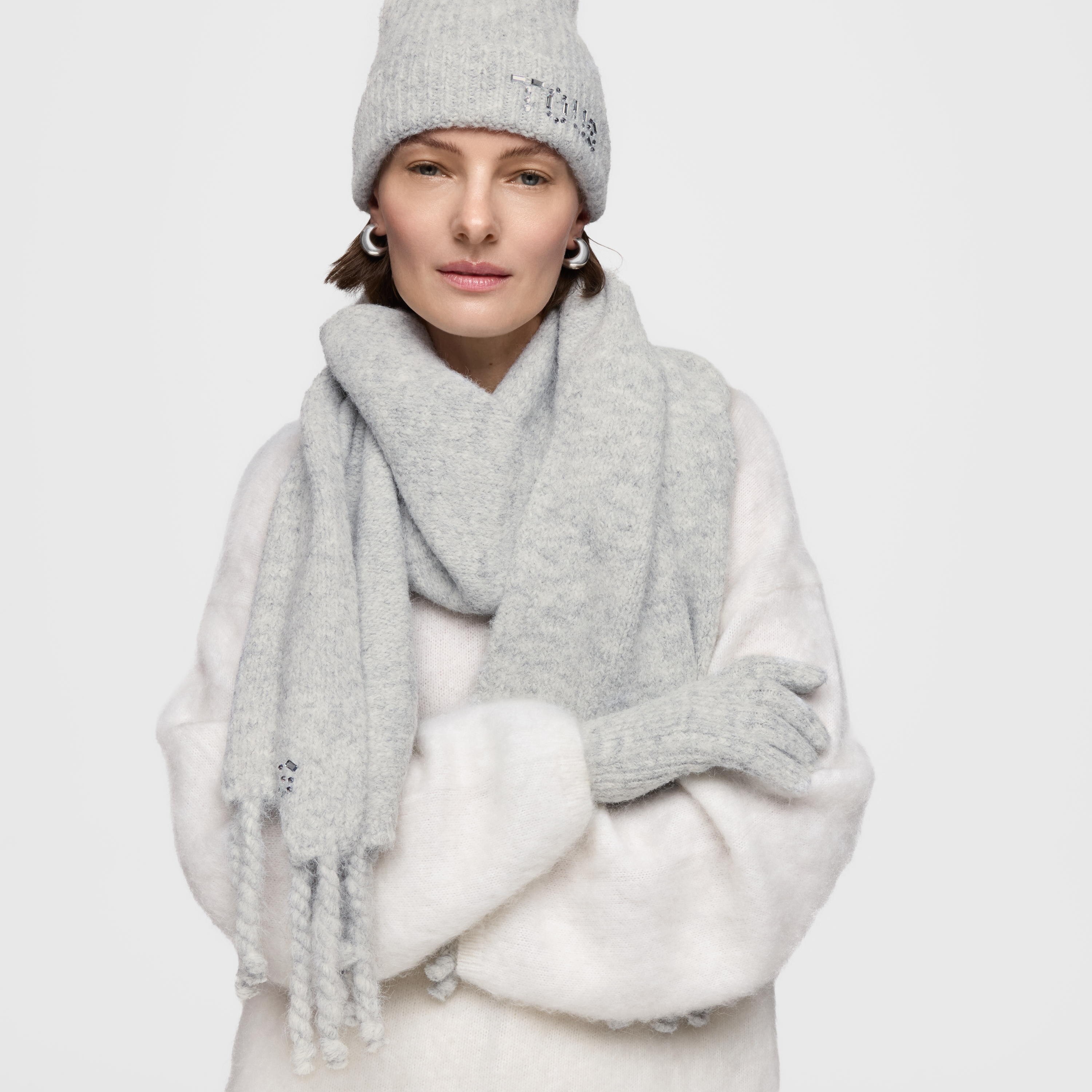 Light gray Beanie TOUS Crystal