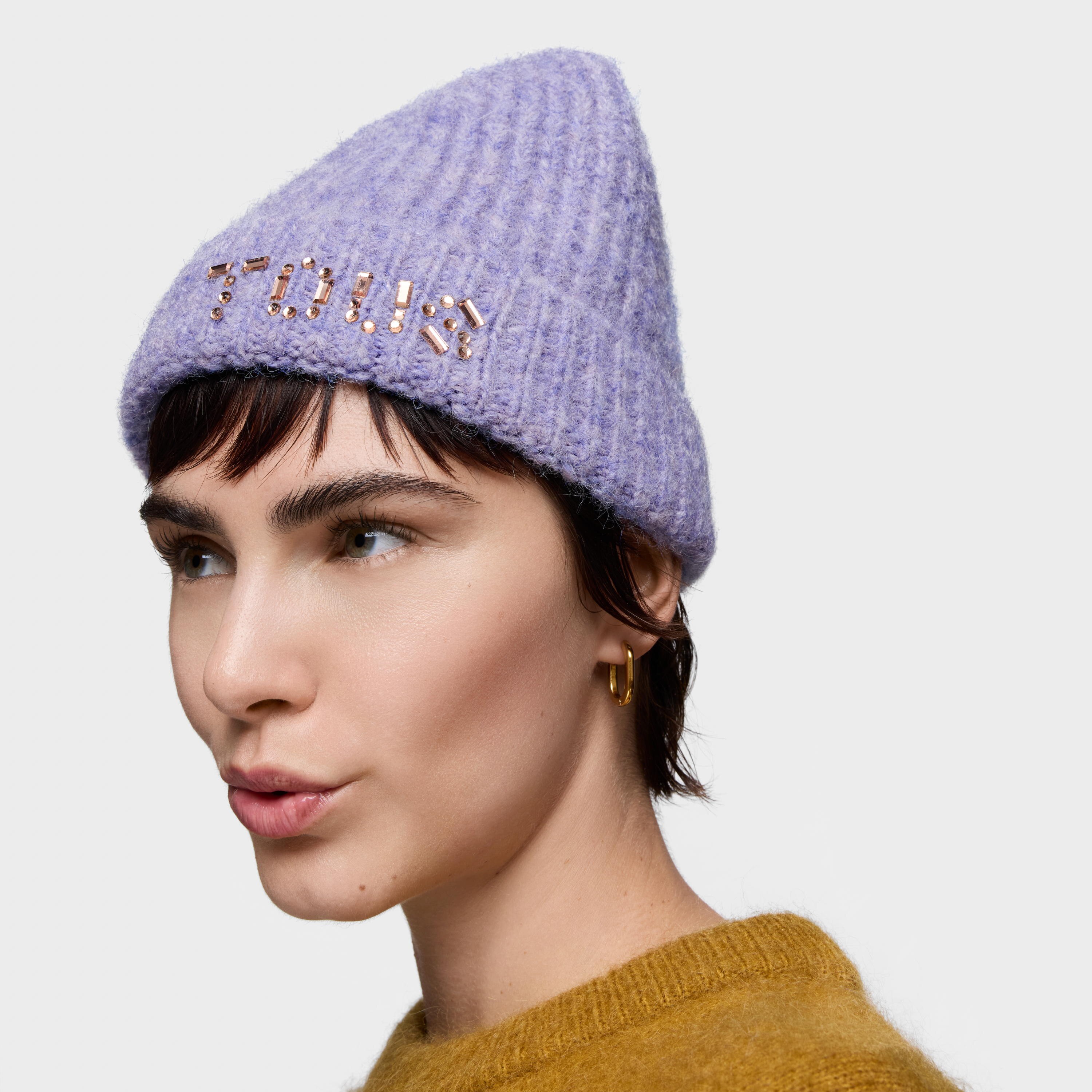 Mauve Beanie TOUS Crystal