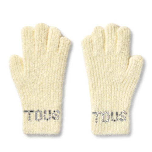 Light yellow Gloves TOUS Crystal
