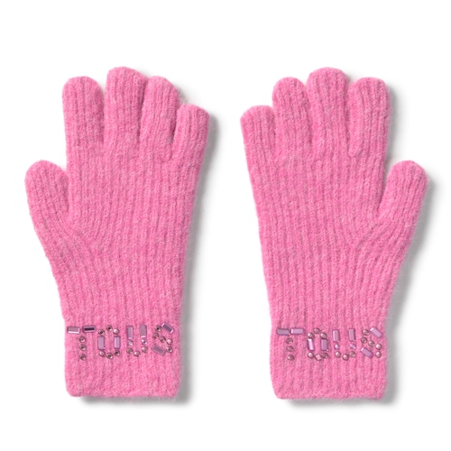 Dark pink Gloves TOUS Crystal