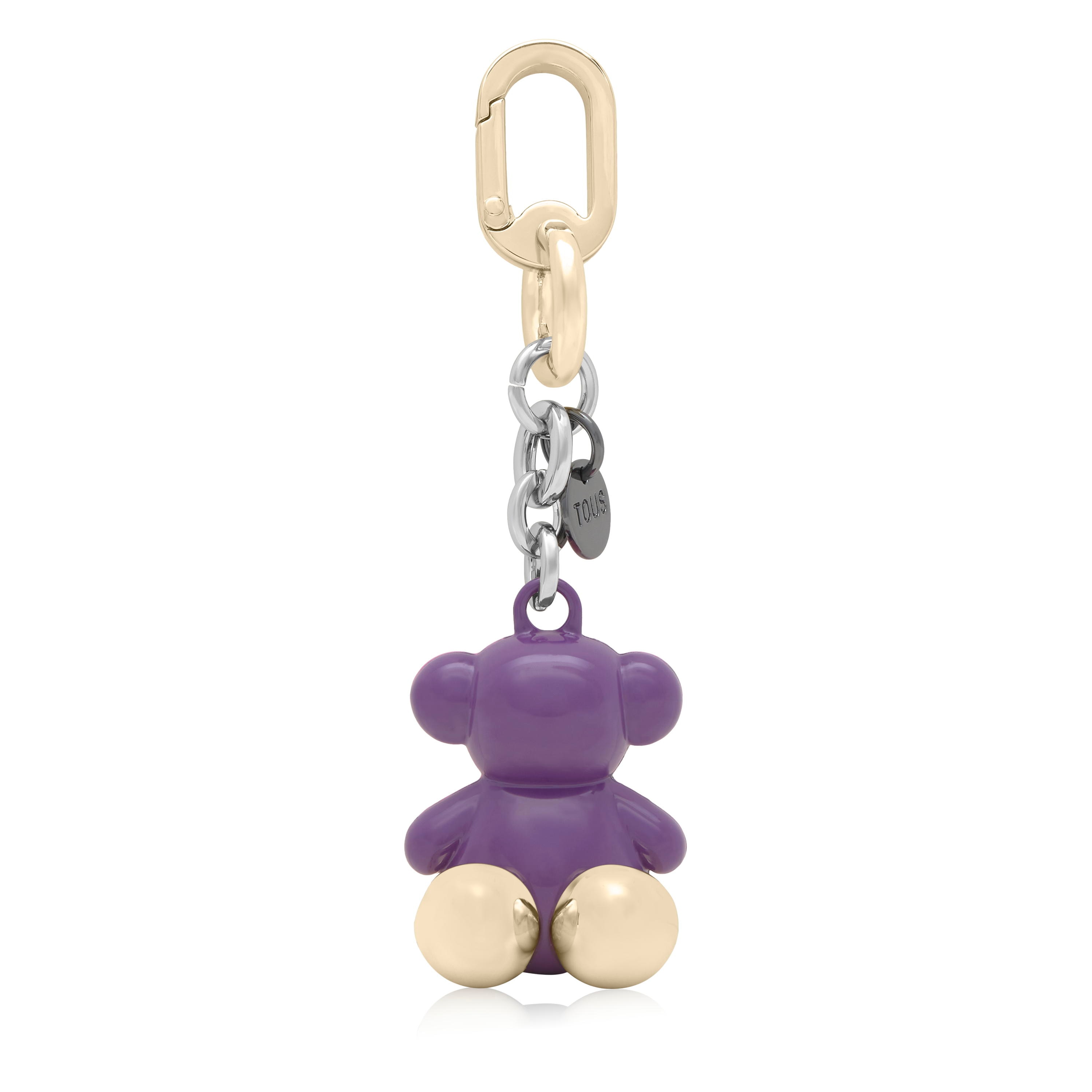 ライラック&ピンクのメタル製キーホルダー Bold Bear | TOUS