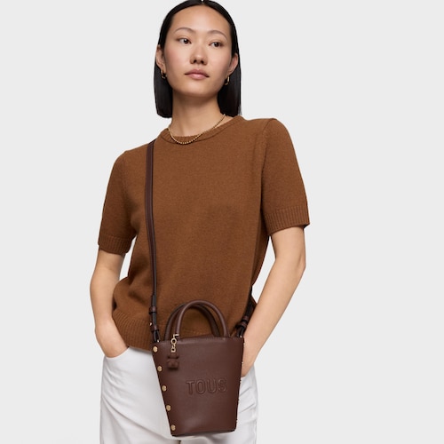 Mini bolso marrón TOUS Back to basics