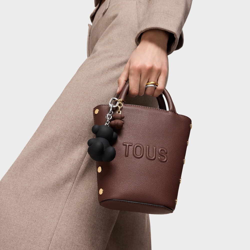 Mini bolso marr&oacute;n TOUS Back to basics