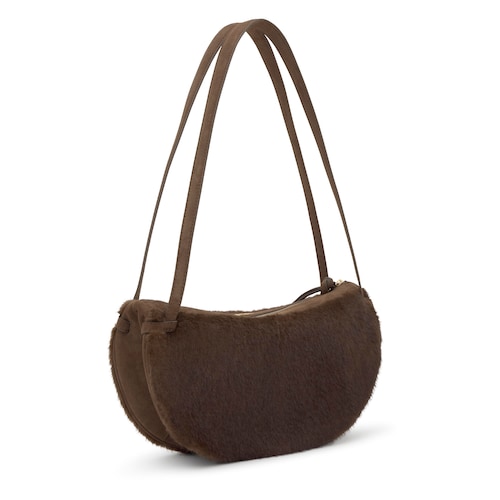 Bolso de hombro marrón TOUS Halfmoon