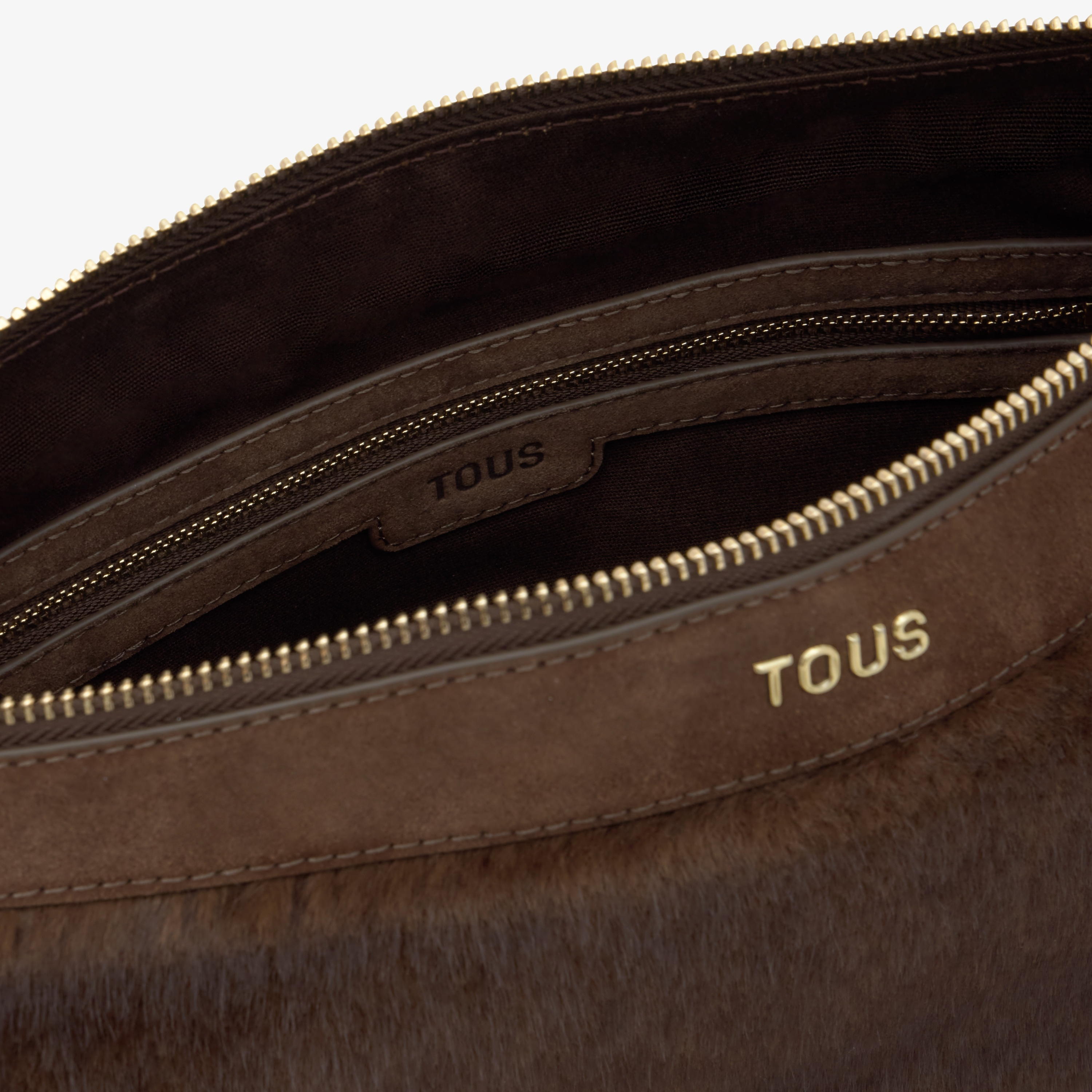 Brown Shoulder bag TOUS Halfmoon
