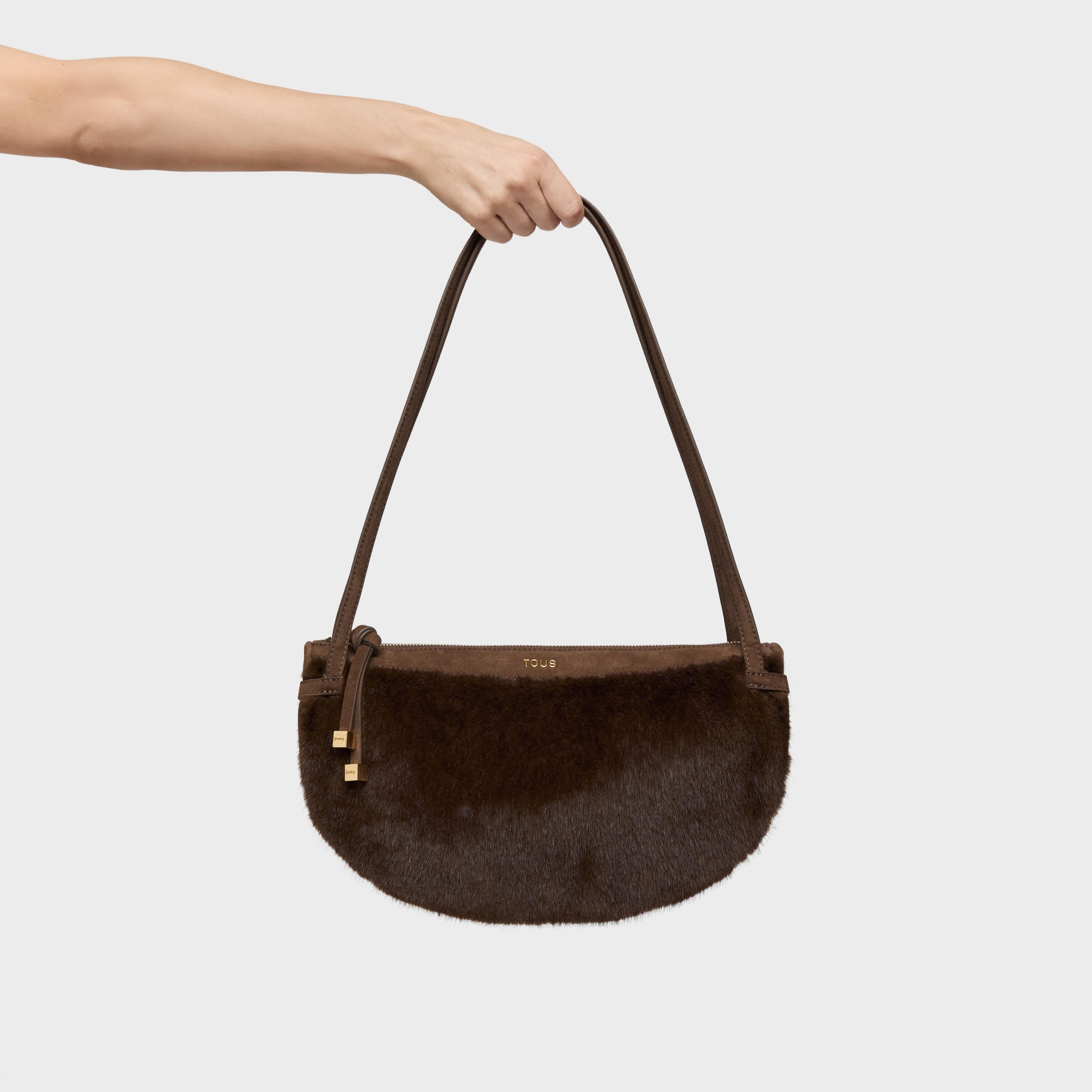 Brown Shoulder bag TOUS Halfmoon