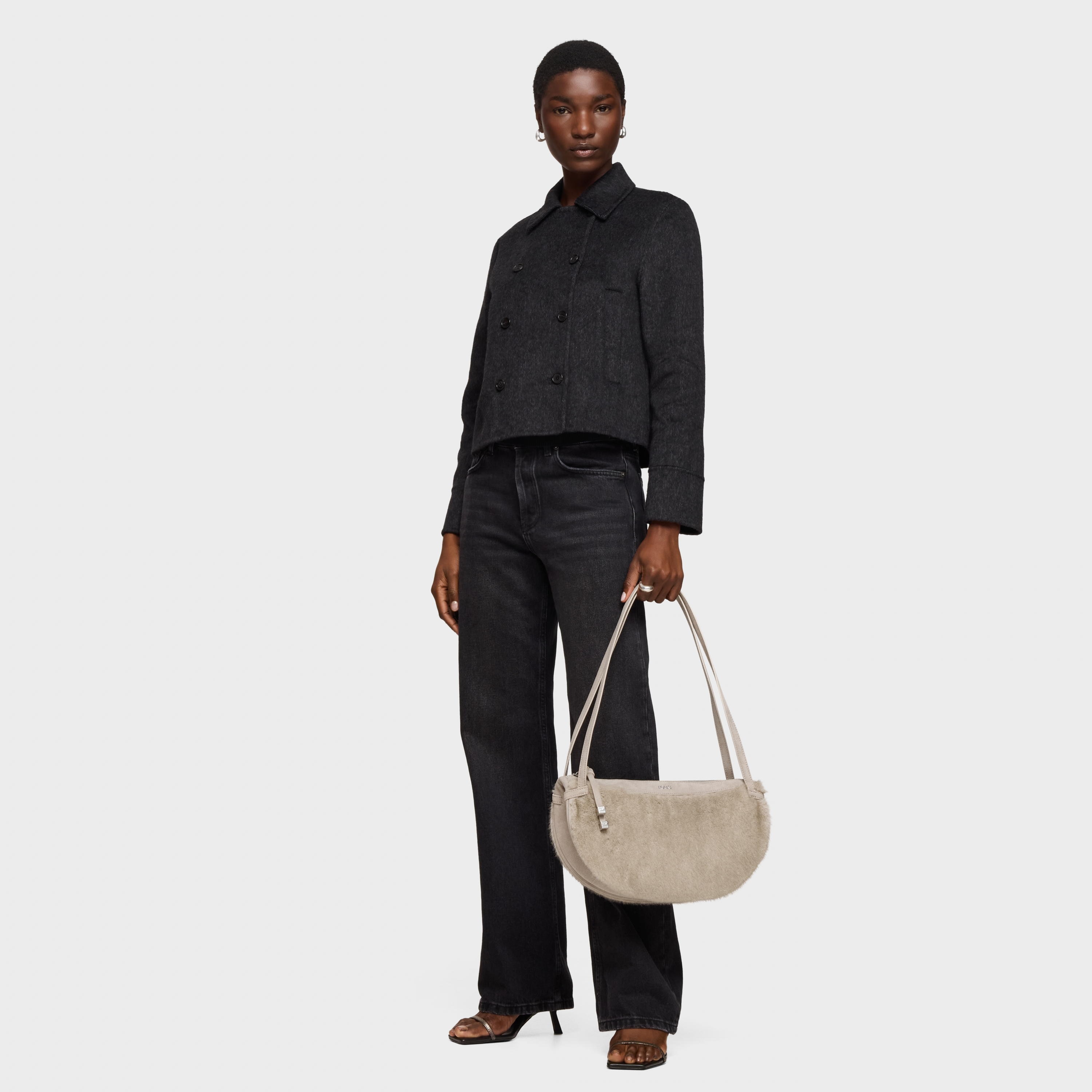 Taupe-colored Shoulder bag TOUS Halfmoon