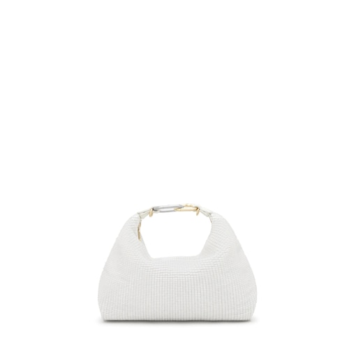 Mini Crossbody kabelka slonovinovej farby TOUS Hold