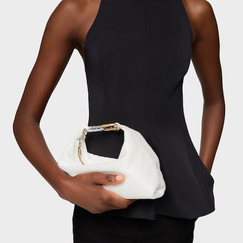 Mini Crossbody kabelka slonovinovej farby TOUS Hold