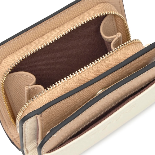 Cartera mediana beige arena TOUS Doble Audree Saffiano