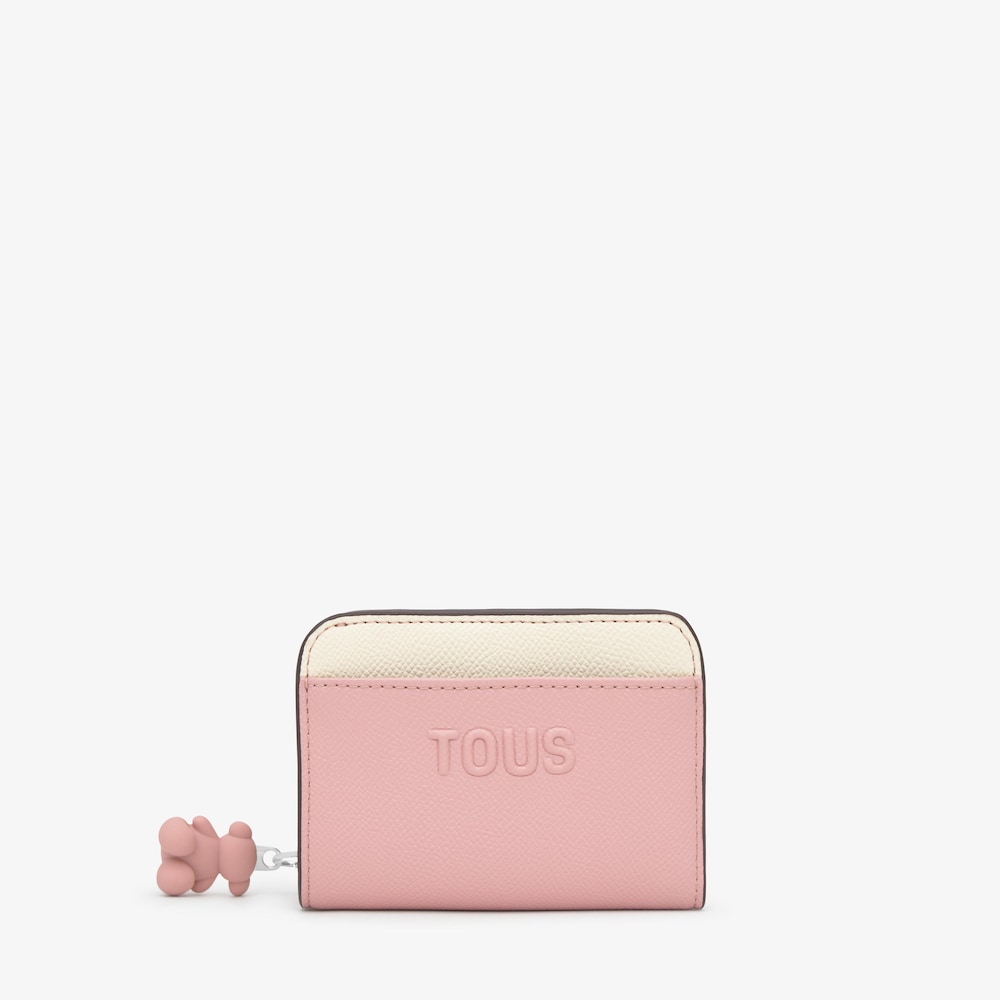 Medium pink Bifold wallet TOUS Audree Saffiano