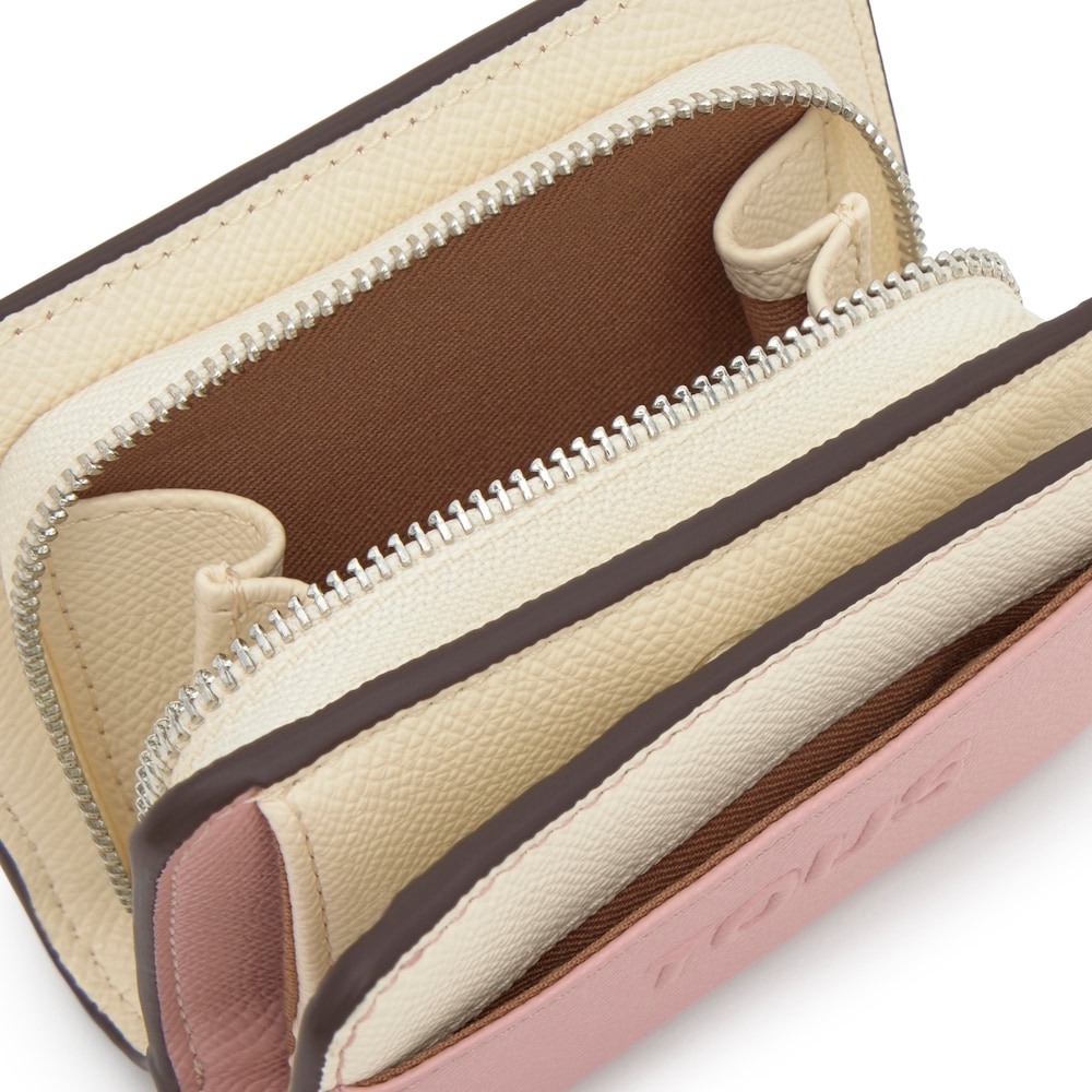 Medium pink Bifold wallet TOUS Audree Saffiano