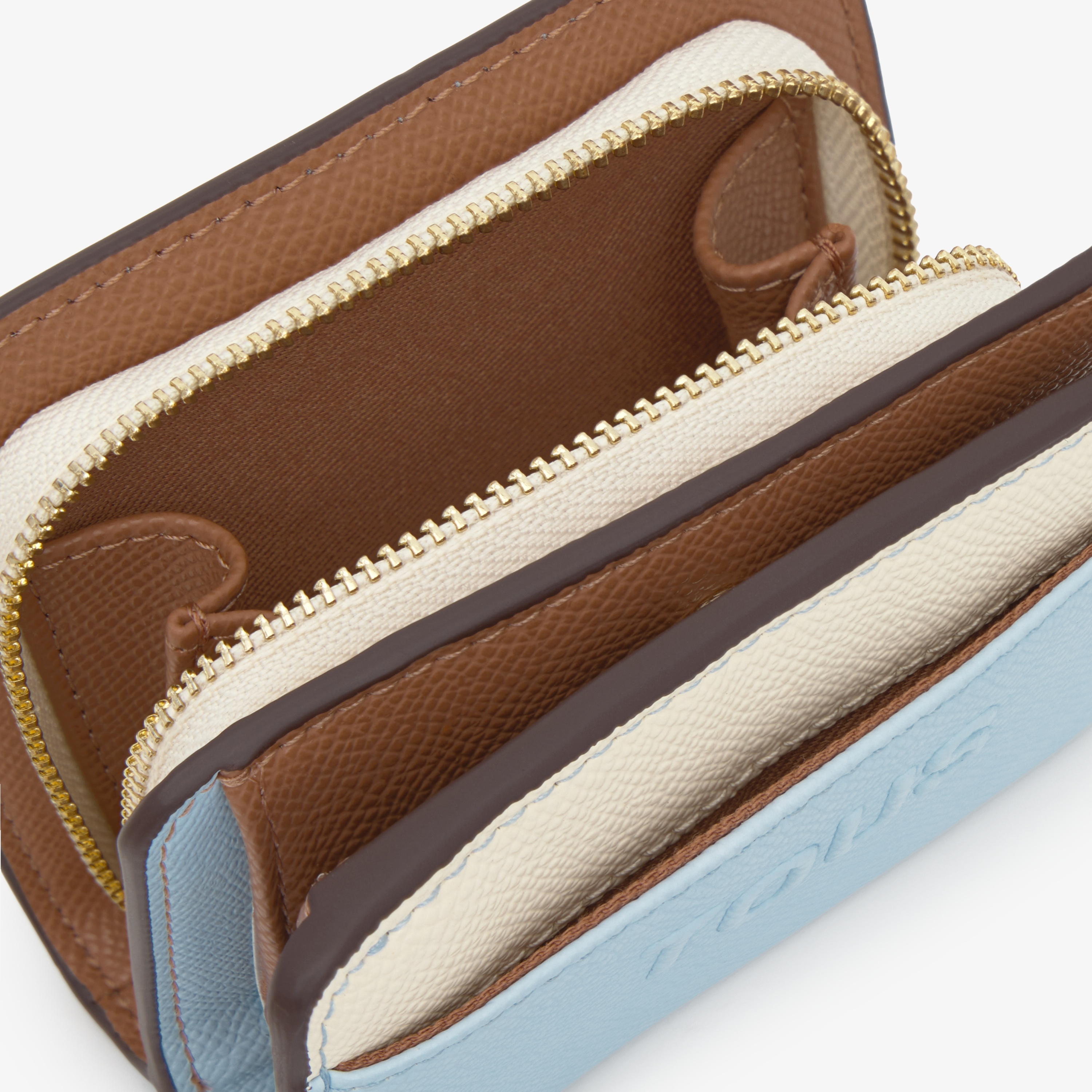 Medium sky blue Bifold wallet TOUS Audree Saffiano