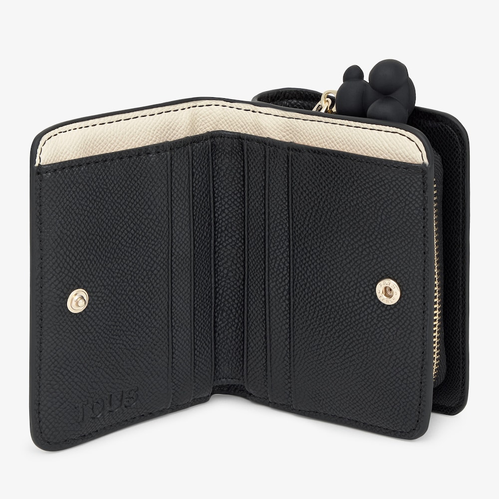 Medium black Bifold wallet TOUS Audree Saffiano